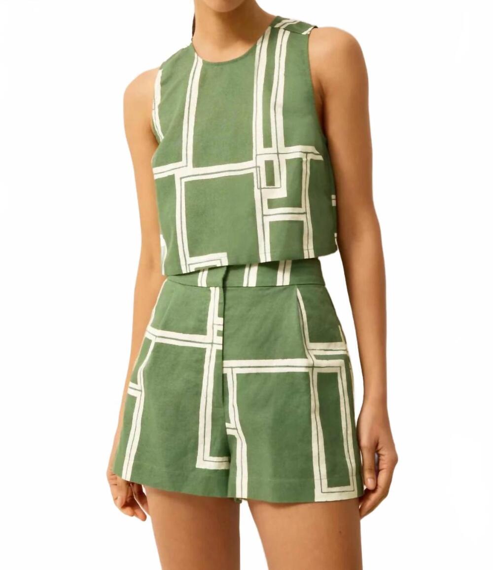 NEW MARIE OLIVER fallon sleeveless top in court